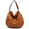 Flap Zipper Shoulder Bag Hobo