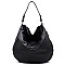 Flap Zipper Shoulder Bag Hobo