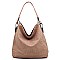 Laser Cut Printed Shoulder Bag Hobo