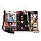 Collage Magazine Cover Clutch Wallet Cell Phone Purse