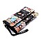 Collage Magazine Cover Clutch Wallet Cell Phone Purse