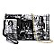 Collage Magazine Cover Clutch Wallet Cell Phone Purse