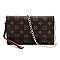 Monogram Clutch Wallet Cell Phone Purse