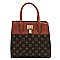 Monogram Padlock Satchel