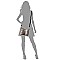 2 in 1 Multi-Color Snake Print Turn-Lock Accent Medium Satchel
