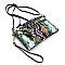 Versatile Multi-Color Snake Print Pocket Wristlet Cross Body