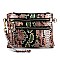 Versatile Multi-Color Snake Print Pocket Wristlet Cross Body