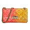 Quilt Embossed Multi Color Jelly Classic Shoulder Bag