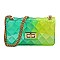 Quilt Embossed Multi Color Jelly Classic Shoulder Bag