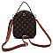 BEE ACCENT MONOGRAM Satchel / Backpack CONVERTIBLE