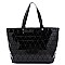 Stylish Geometric Checker Shopper