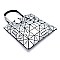 Geometric Checker Flat Tote