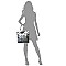 Trendy Geometric Checker Flat Tote