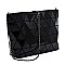 Geometric Checker Crossbody Bag