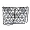 Trendy Geometric Checker Crossbody Clutch Bag