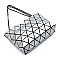 Trendy Geometric Checker Crossbody Clutch Bag