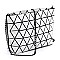 Trendy Geometric Checker Crossbody Clutch Bag