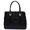 Glossy Crocodile Top Handle Satchel
