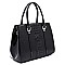 Glossy Crocodile Top Handle Satchel