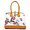 Flower Printed Satchel