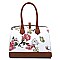 Flower Printed Satchel