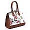 Flower Printed Satchel