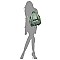 Fashion Belted Flap Backpack