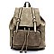 Fashion Belted Flap Backpack