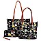 Flower Printed 3-in-1 Shopper Set