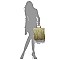 Straw Fringe Wooden Top Handle Tote