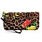 Glossy Leopard Flower Printed 2-in-1 Satchel & Wallet Set
