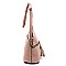 Fashion Tassel Zip Dome Crossbody Bag Satchel