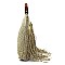 Straw Fringe Wooden Top Handle Tote