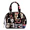 Magazine Cover Collage Mini Dome Satchel