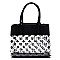 Transparent Monogram Padlock Satchel