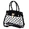 Transparent Monogram Padlock Satchel