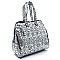 Sequin Python Snake Print Carry On Duffle Bag