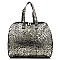 Sequin Leopard Print Carry On Duffle Bag