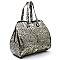 Sequin Leopard Print Carry On Duffle Bag