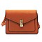 Turn Lock Envelope Crossbody Bag