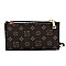 Monogram Leopard Zebra Bifold Envelope Wallet Wristlet