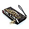 Monogram Leopard Zebra Bifold Envelope Wallet Wristlet