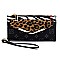Monogram Leopard Zebra Bifold Envelope Wallet Wristlet