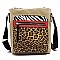 Colorblock Leopard Zebra Crossbody Bag
