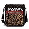 Colorblock Leopard Zebra Monogram Crossbody Bag