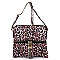 Zip Tassel Leopard Print Crossbody Bag