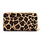 Side Pocket Leopard Print Hobo Wallet SET