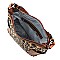 Side Pocket Leopard Print Hobo Wallet SET