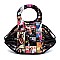 Magazine Cover Collage Accordion Satchel