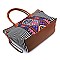 Native American Tribal Aztec Printed Canvas 3-in-1 Shopper